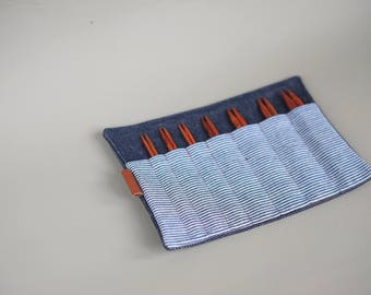 Interchangeable circular knitting needle case, knitting needle organizer, Needle case, Knitting needle add-on