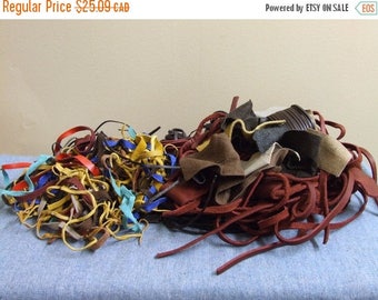 50% OFF Leather Scraps for Jewelry Making and Crafting Suede Leather Strips Strands Supplies Colorful Pieces