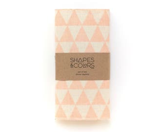 Dinner Napkin Set - Geometric Modern Cloth Napkins