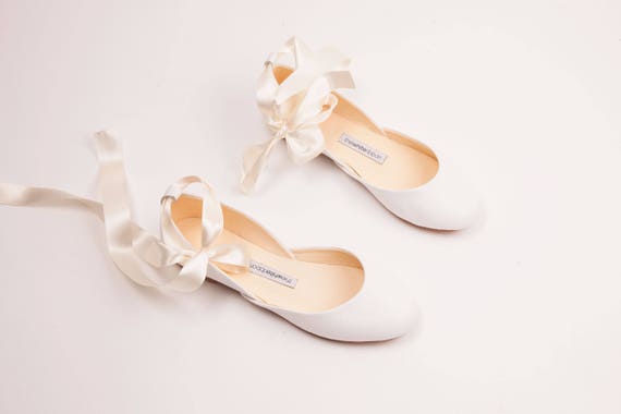 The Wedding Shoes Bridal Ballet Flats The Low Heel Shoes