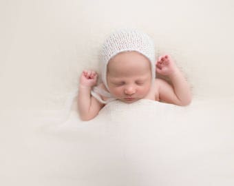 SALE-8 colors, Newborn hat, Newborn knitted hat, Newborn bonnet, newborn photography prop, newborn prop bonnet