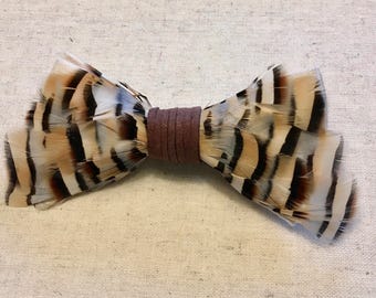 Feather Bow Tie