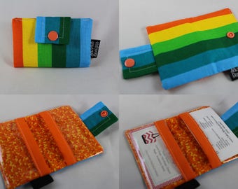 Business Card Wallet, Card Wallet, Business Card Holder, Wallet Card Case, Fabric Card Case, Fabric Wallet, Card Case