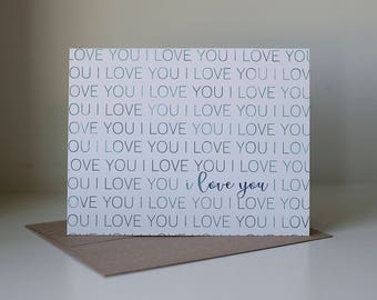 I Love You Card, Just Because Card, Anniversary Card, Card for Boyfriend, Card for Girlfriend, Love Card, Dating Anniversary