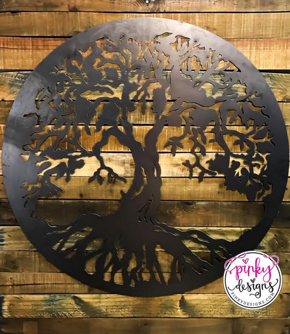 Tree of Life Metal Sign 3 FT Tree of Life Sign Metal