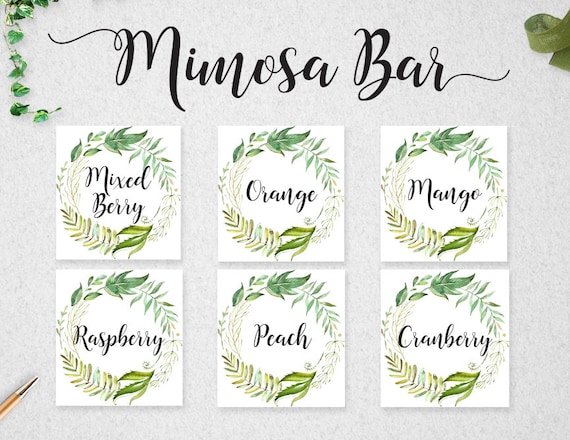 mimosa-bar-juice-labels-sign-8x10-instant-download-printable