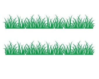 Grass decal | Etsy