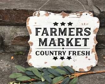 Farmers market sign | Etsy