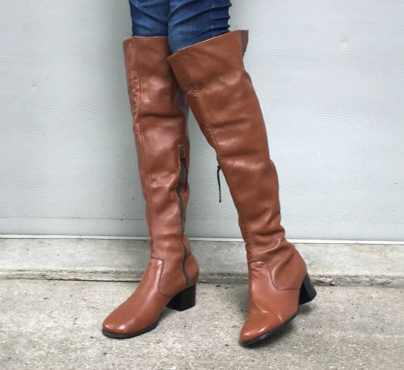 70s thigh high boots