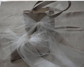 ON SALE Burlap Pillow Ring Flower Girl Basket Wedding Rustic flower girl bridal handkerchiefs wedding hankerchiefs Pillow Ring rustic baske