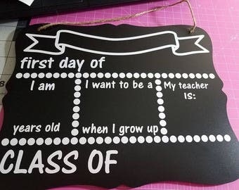 Back To School Chalkboard .SVG file- download only