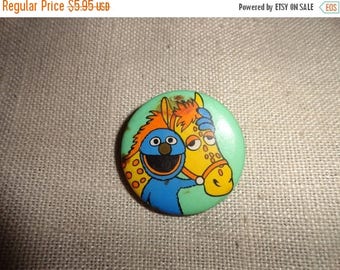 50% OFF Cookie Monster Vintage Pinback Button 2 in by 2 inch