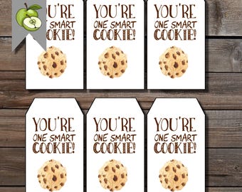Smart Cookie Gift Tags New School Year Teacher Gift DIY
