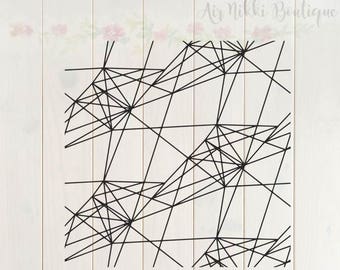 Geometric Pattern, Lines SVG, PNG, DXF files, instant download