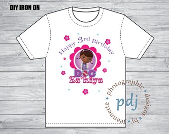 DIY Iron-On - Doc McStuffins iron on personalized with Child's Name and/or Age