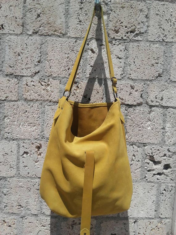 moss green leather hobo bag