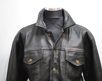 Mens leather jacket | Etsy