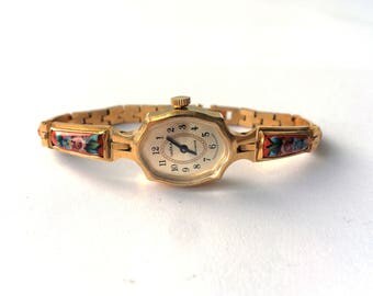 Gold vintage watch. Women's watch, Women's soviet watch, Vintage watch, Russian watch, Chaika watch, 17 jewels watches, Mechanical watch