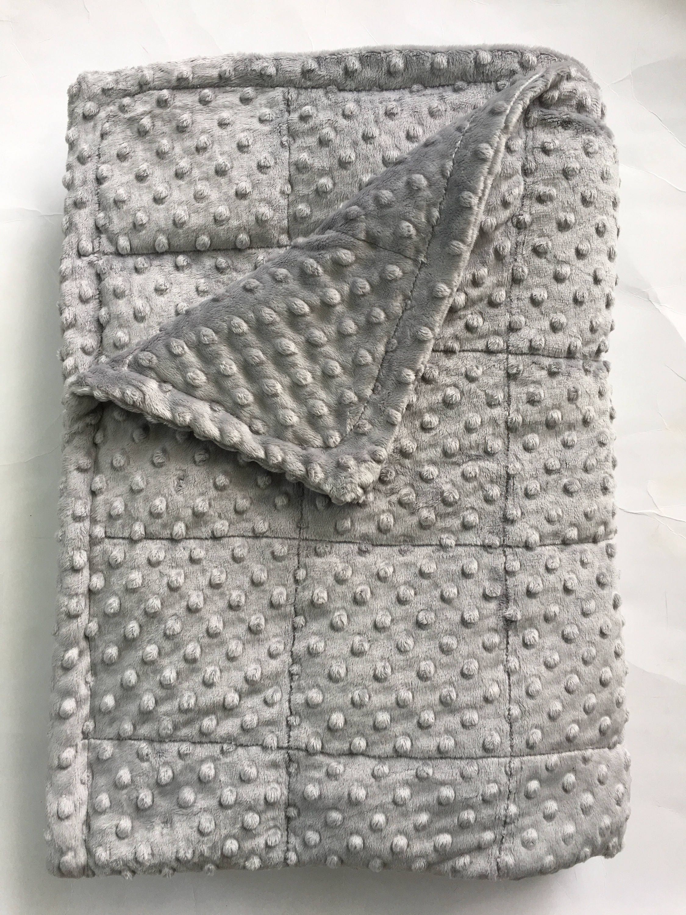 Grey minky weighted blanket 35X40 & 40X60