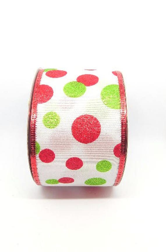 Polka Dot Christmas Ribbon Christmas Ribbon Polka Dot