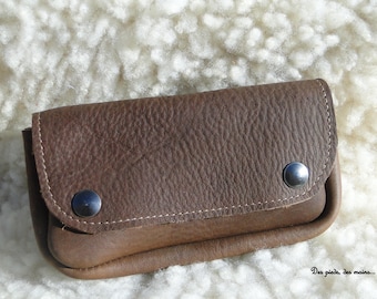 Brown Leather Belt pouch