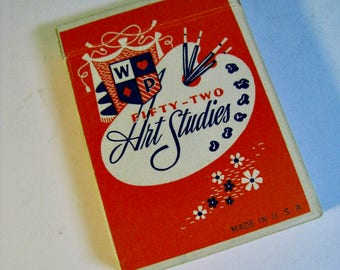 MATURE listing. Adults Only! Fifty-Two Art Studies deck of playing cards. 52 different NUDE photographs. Complete deck 1960s. XXX rated!