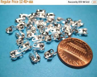 100 Calottes End Crimps For 1mm To 1.5mm Ball Chain 4 X 3.5mm