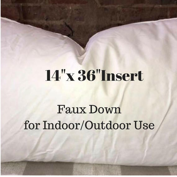 Pillow Form 14 x 36 Pillow Insert Indoor or