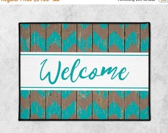 SALE - Custom Welcome Mat - Custom Door Mat - Rustic Doormat - Farmhouse Doormat - Indoor Outdoor Mat - Wedding Gift - Housewarming - New Ho