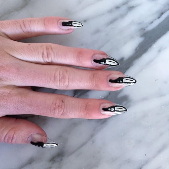 Clear Knife Nails Set of ten stiletto nails