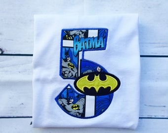 Last Minute Batman Birthday Shirt- Ships Fast!