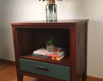 MCM Nightstand, teak and walnut; Transita by Morris of California