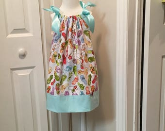 Classic Pillowcase Flip Flop Dress /satin ribbon - size 3