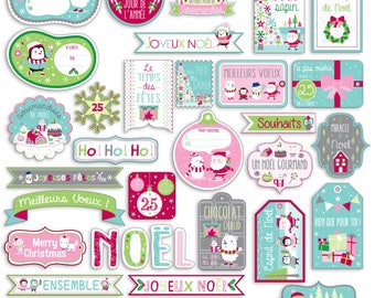 Die cuts embellishments "Christmas North Pole"