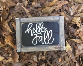 Fall wood sign | Etsy