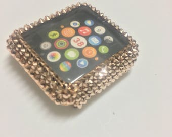 swarovski crystal apple watch case