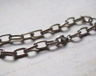 Customize 20cm long silver mesh metal bracelet holder