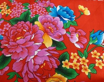 Chinese dragon Phoenix happiness 5 m cotton fabric