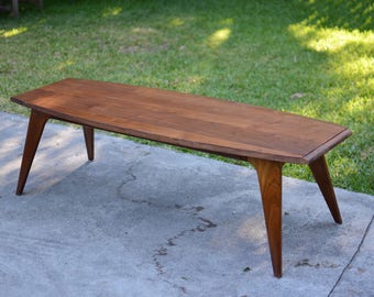 Mid Century Danish Modern Walnut Coffee Table