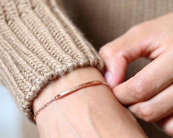 Best Friend Bracelet friendship bracelet - Mignon and Mignon Personalized bracelet coordinate bracelet birthday gift - 1BR