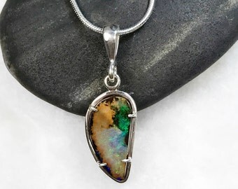 Australian Boulder Opal Necklace