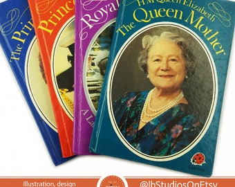 4 Book: British Royal Family Ladybird Book Collectors Set