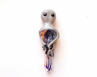 Octopus Pipe, Black Glitter Tentacle Pipe, Glass Pipe, Tobacco Pipe, Kawaii, Cute pipe, smoking pipe, pretty pipes, unique pipes cool pipes