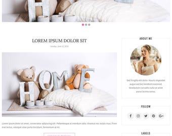 Blogger Template Responsive, Blogger Theme, Premade Blogger Templates, Blogspot Template Minimal, Blogger Blog - Avallon