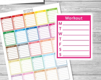Workout sticker | Etsy