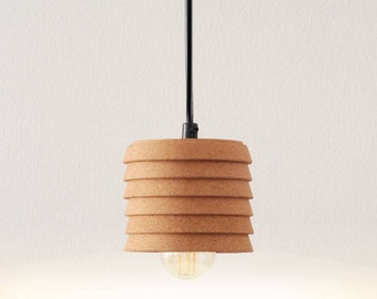 Lighting, Ceiling lights, Chandelier lighting, Cork lights, lamp shades, Rustic lights, Pendant lights, Made to order, Handmade, Vegan