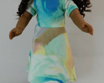 Doll clothes american, Girl doll clothes, 18 inch doll clothes, American doll dress, Stretchy doll dress Handmade 18 inch doll clothes