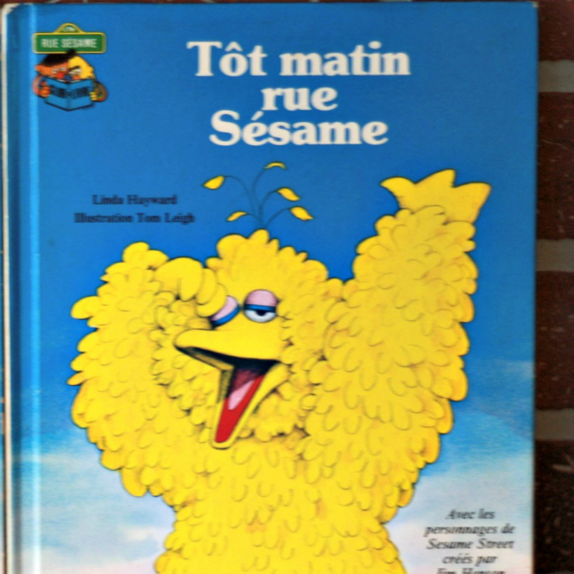 1984 french sesame street book big bird