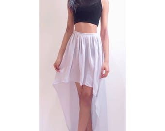 Chiffon pleated skirt