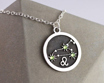 Leo Zodiac Jewelry | Sterling Silver | Leo Zodiac | Horoscope Necklace | Zodiac Gifts For Leo | Zodiac Necklace | Horoscope Jewelry